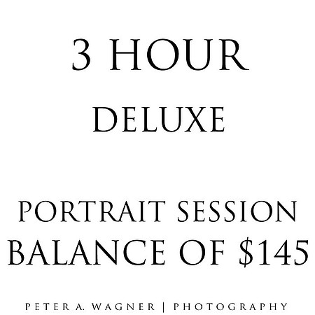 3 Hour Portrait Session BALANCE of $145